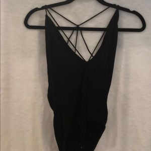 Strapy cross-cross bodysuit